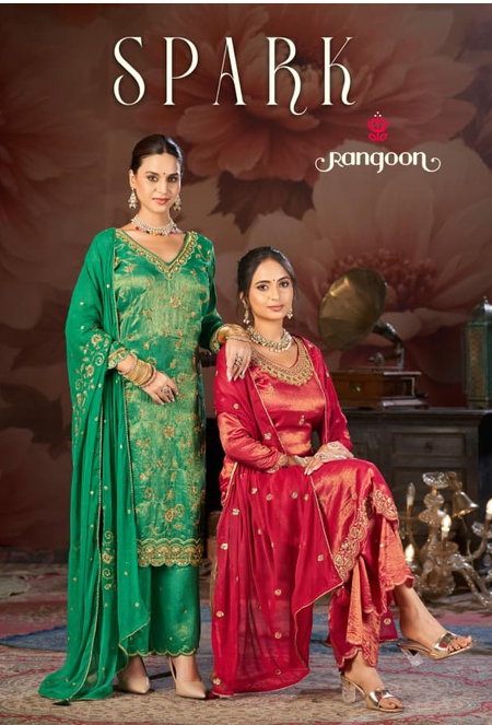 Spark By Rangoon Viscose Simmer Kurti With Bottom Dupatta Suppliers In India